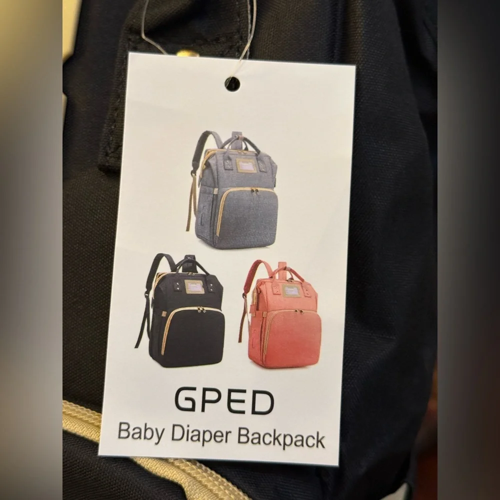 GPED Multifunction Diaper Bag Backpack with Insulated Pockets
